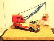 Camion Grue Strenco En Tôle – Jouet Ancien Des Années 60/70, Vintage France