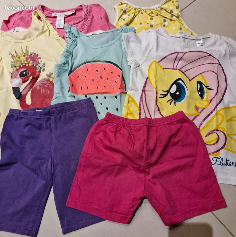 Lot vêtements d'été fille 6-8 ans (image 1)