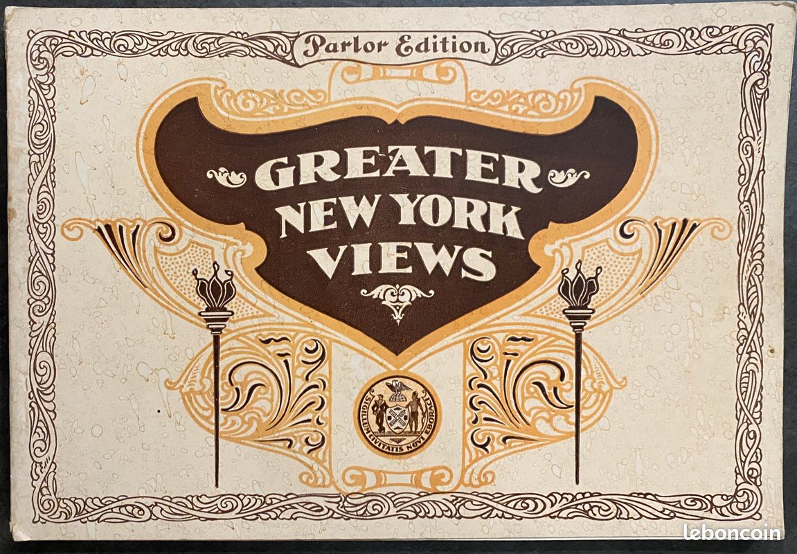 Plaquette promo NEW-YORK, circa 1900, sacrifié 35 euros (image 1)