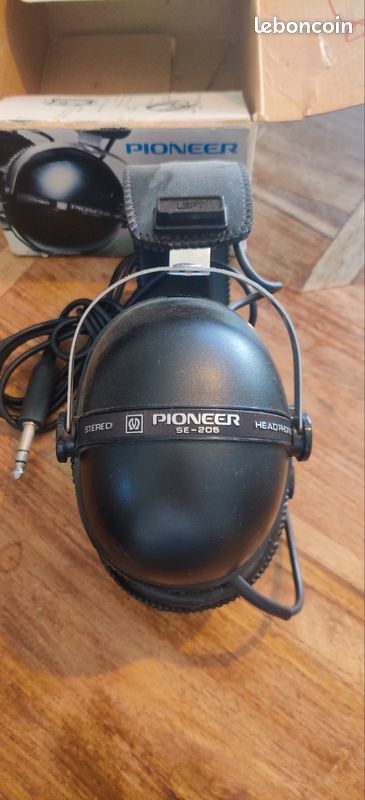 Casque Audio Vintage PIONEER SE-205 – Noir, Supra-auriculaire, Testé OK (manque Mousses)