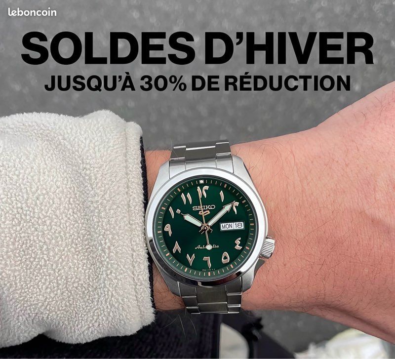 Seiko dial Arabic Green (image 10)
