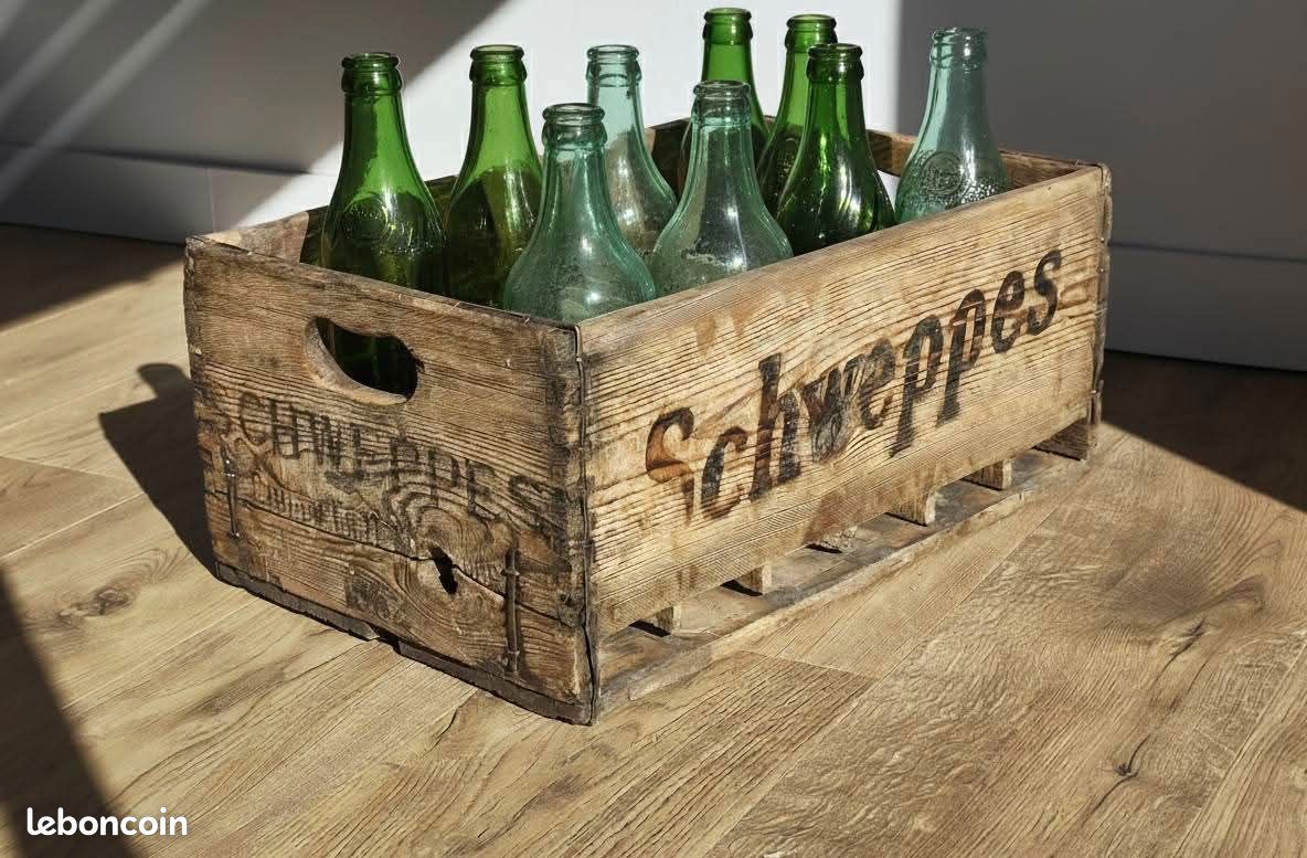 Casier à Bouteilles En Bois Vintage – Porte-bouteilles 6 Places, Reproduction Sous Licence