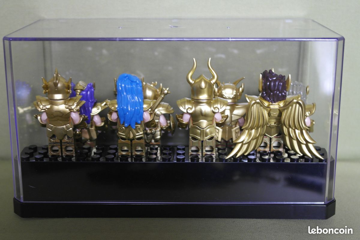 Figurine Saint Seiya Chibi Lot Complet De 12 Chevaliers D'or Du Zodiaque 10cm