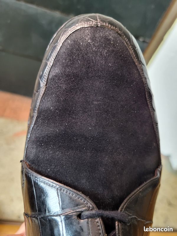 Derbies J.M. Weston Vintage Circa 1960 à Rénover - Taille 40 EU (6 UK), Cuir Noir, Style élégant Homme