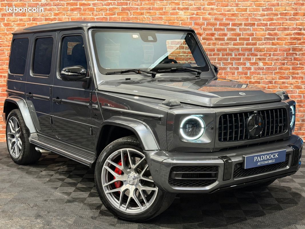 Mercedes benz classe g63 4.0 585 v8 4-matic + amg suivi mercedes - volant carbone - caméra 360° - toit ouvrant - ecran arriere mbux - carplay - pack interieur manufaktur - attelage - immat france (image 1)