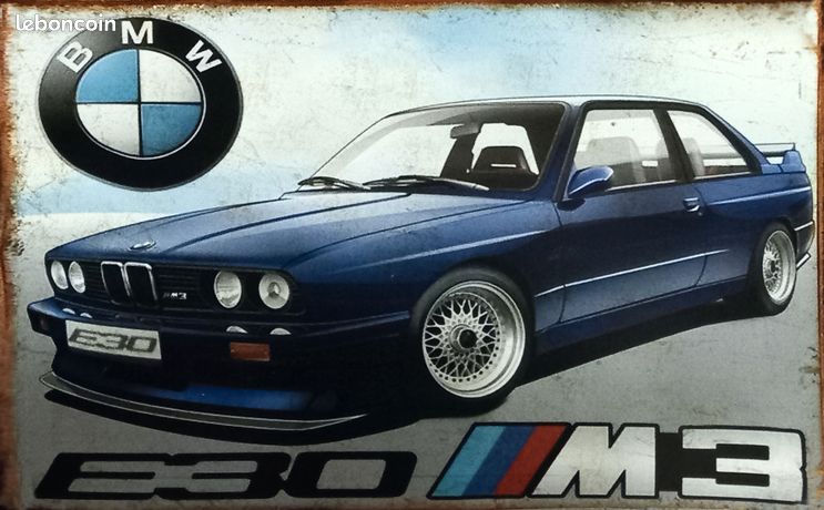 Plaque Métal Voiture De Course Ancienne – 30 X 20 Cm – Déco Murale