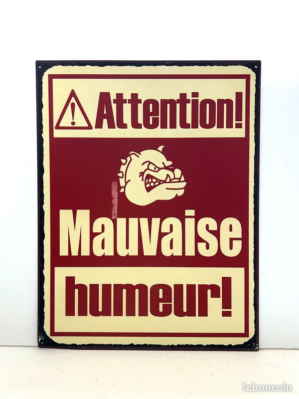 Plaque métallique de décoration (image 1)