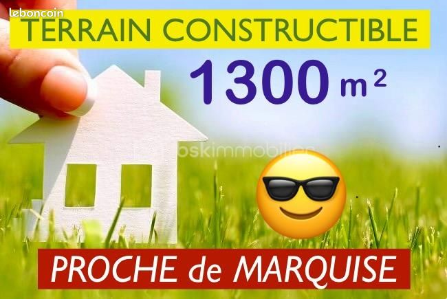 Terrain 1 295 m² Marquise