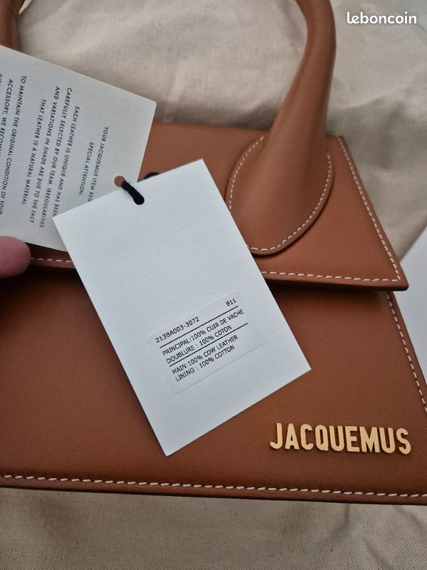 Jacquemus grand chiquito light brown neuf (image 11)