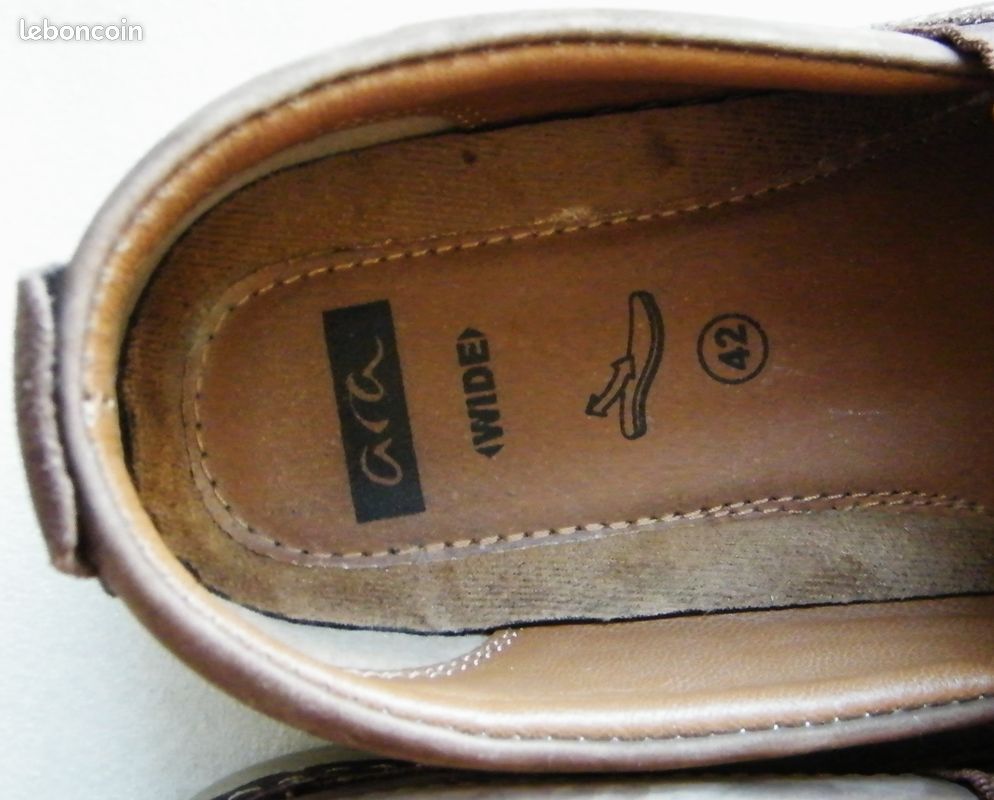 Chaussures mocassins en cuir marron ara tbe 42 homme (image 8)