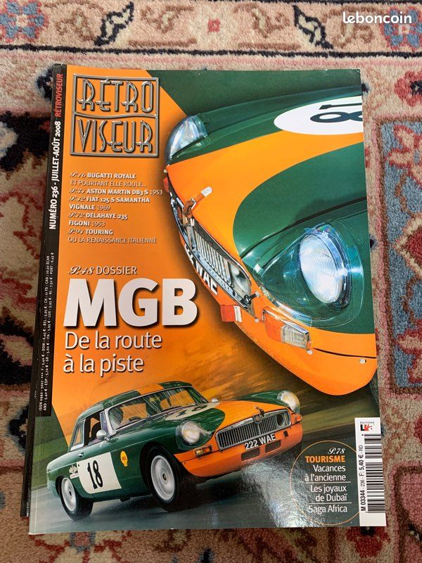 Magazine automobiles anciennes "rétroviseur "année 2008 complète (image 7)