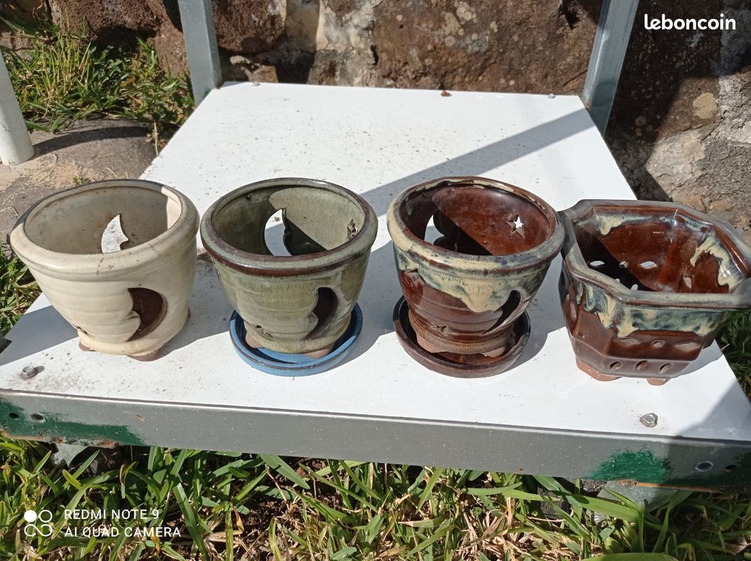 Lot de pots de fleurs en terre cuite et faïence (image 2)