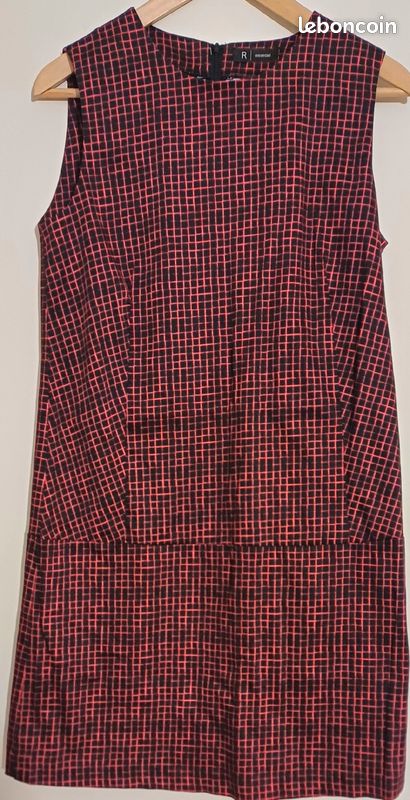 Robe chasuble droite à carreaux R Essentiel (image 2)