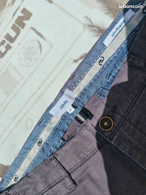 2 pantalons chinos Jules taille S (image 3)
