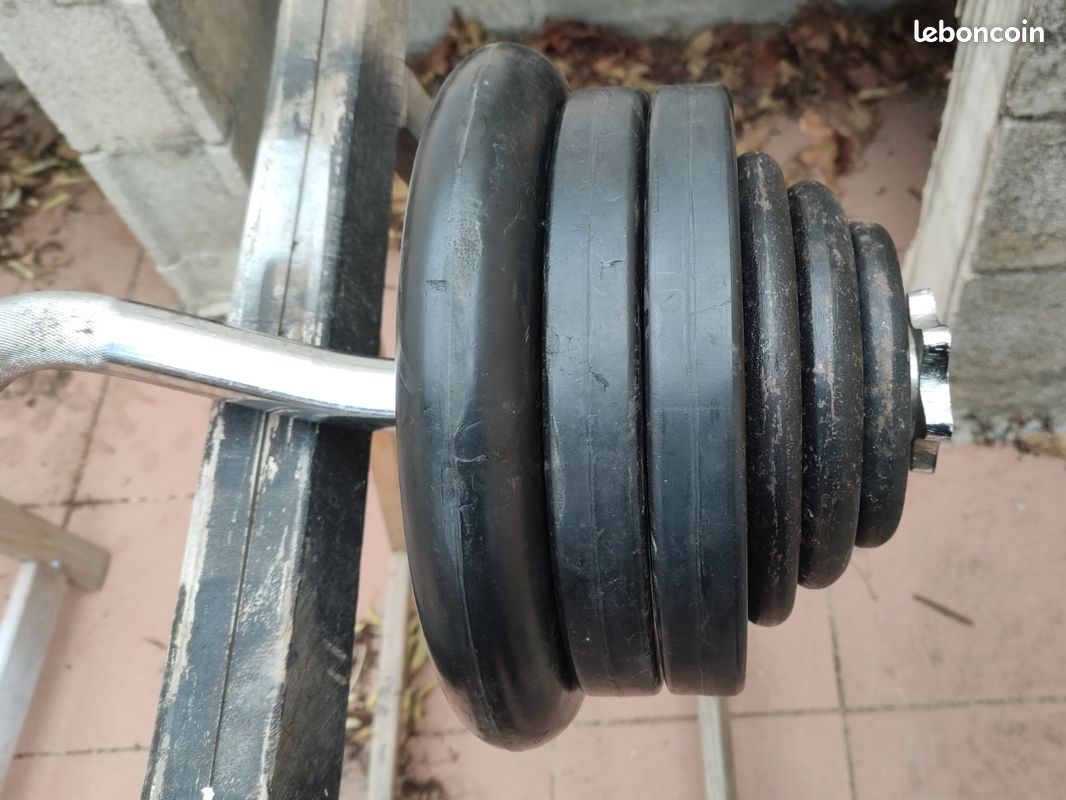 Barre EZ + 50 kg (image 1)