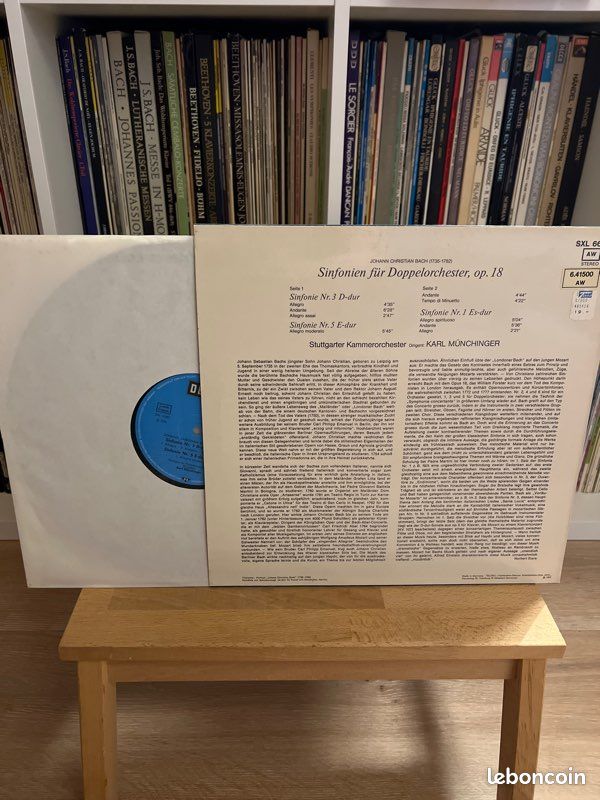 J C Bach symphonie pour double orchestre op18 nb 1.3.5 - Karl Münchinger (image 2)