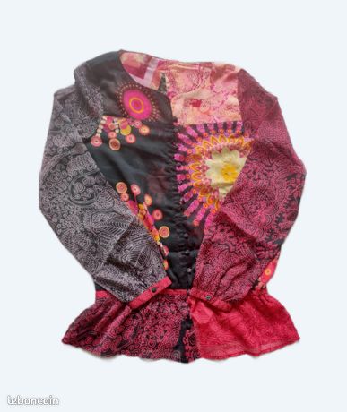 Tunic Ou Haut Destructuré Desigual - Taille XL / 42 - Multicouleur Occasion