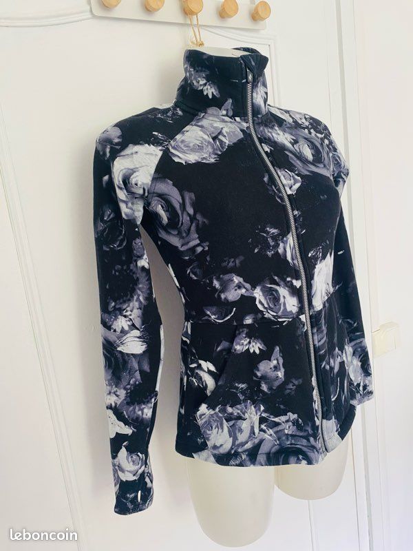Sweat-shirt Sketchers col montant fermeture zippée sportwear (image 8)