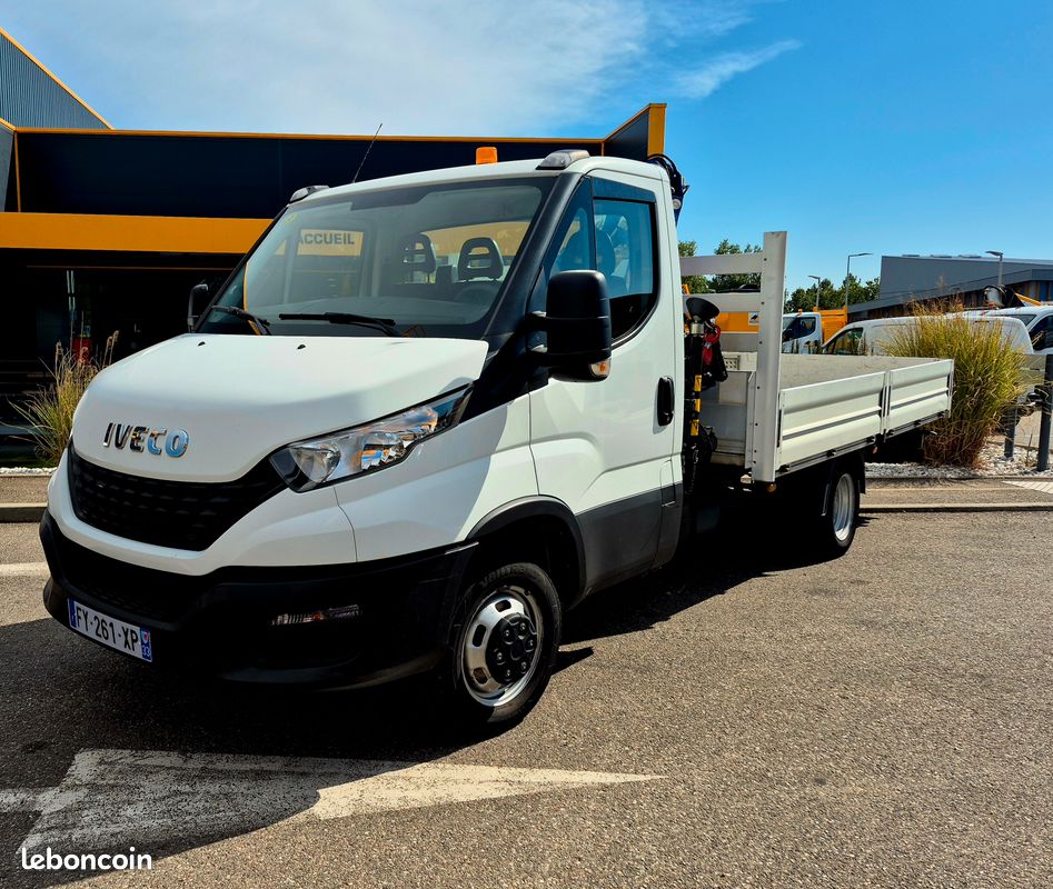 Iveco daily 35c14 plateau grue pm 2.8 (image 1)