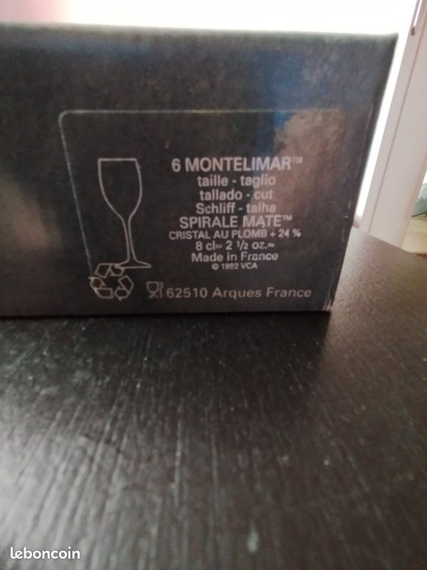 6 verres en cristal (image 2)