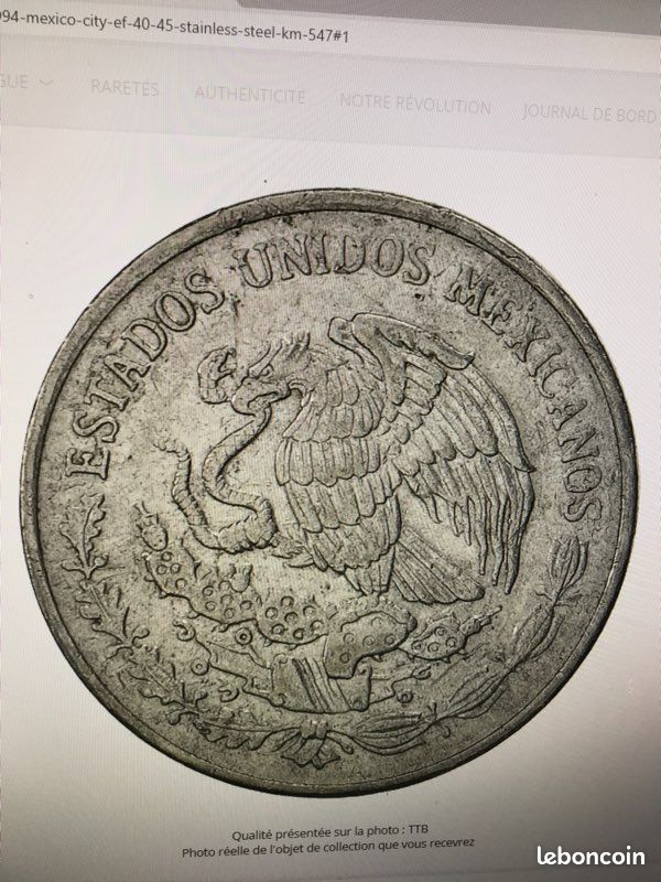 Numismatique du MEXIQUE " 5 pièces de monnaie " (image 4)