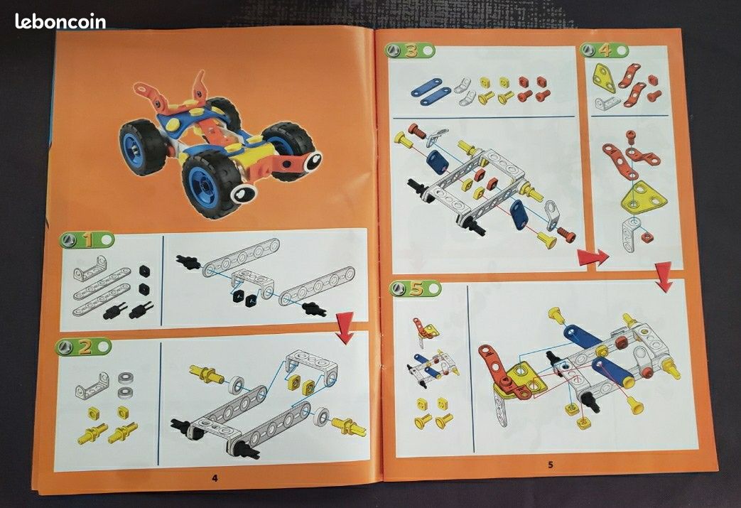 Meccano build and play 4 modèles 5/8 ans +70 pieces (image 5)