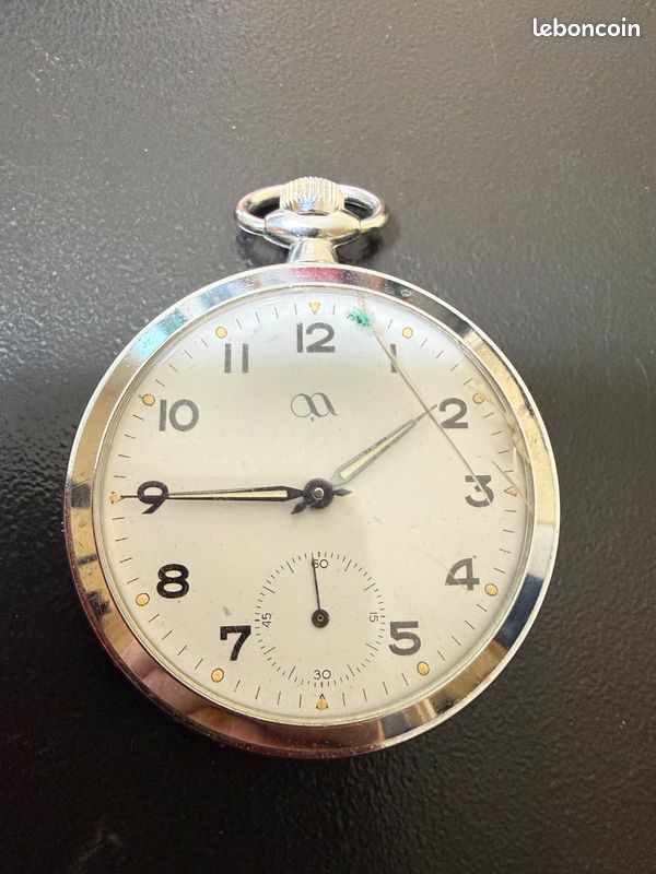 Montre à Gousset Mécanique Vintage Sans Vitre - Occasion (usure Visible)