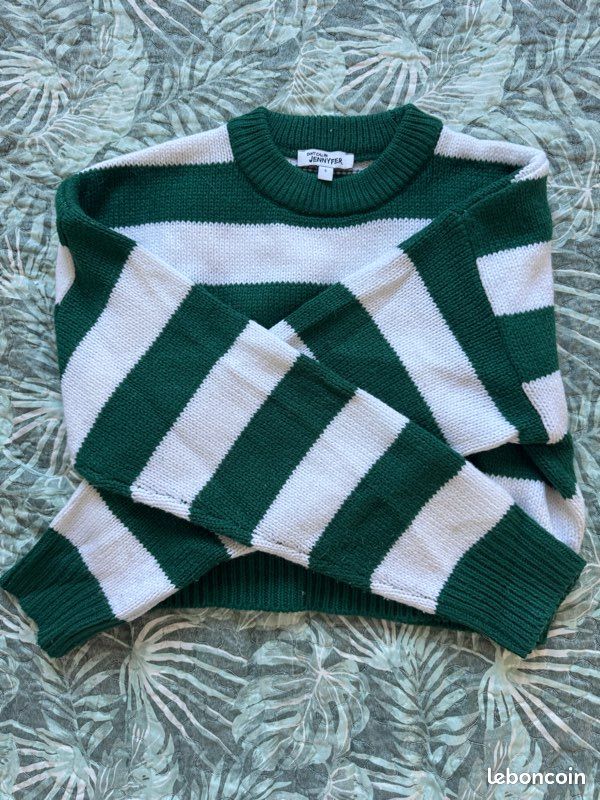 Pull Rayé Vert Gymboree Petite Fleur - Taille 3 - Neuf Avec étiquette