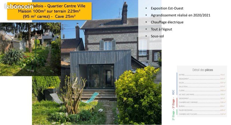 Maison 6 pièces 100 m² · à Crépy-en-Valois · 100 m² · 245 000 €