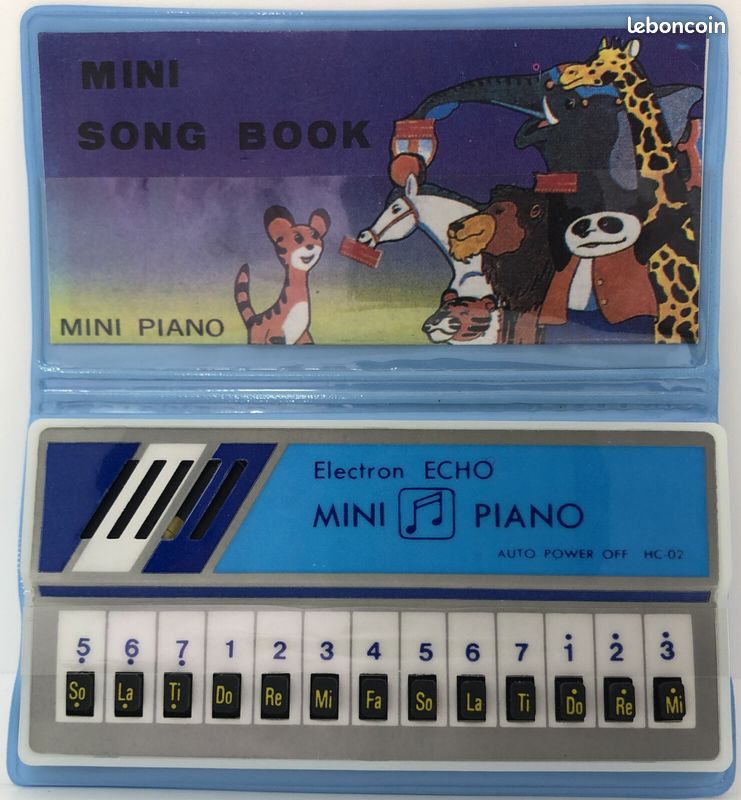 Mini Piano Electron Echo Mini Song Book Vintage 80's Toy Fonctionnel (image 1)