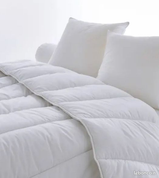 Couette synthétique hypoallergenique 220x240cm chaude (image 1)