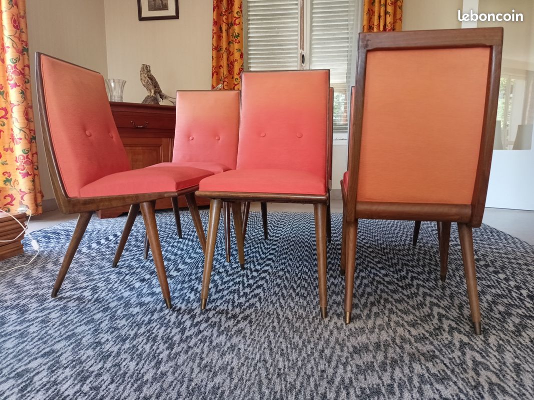 6 chaises années 60 style scandinave (image 3)