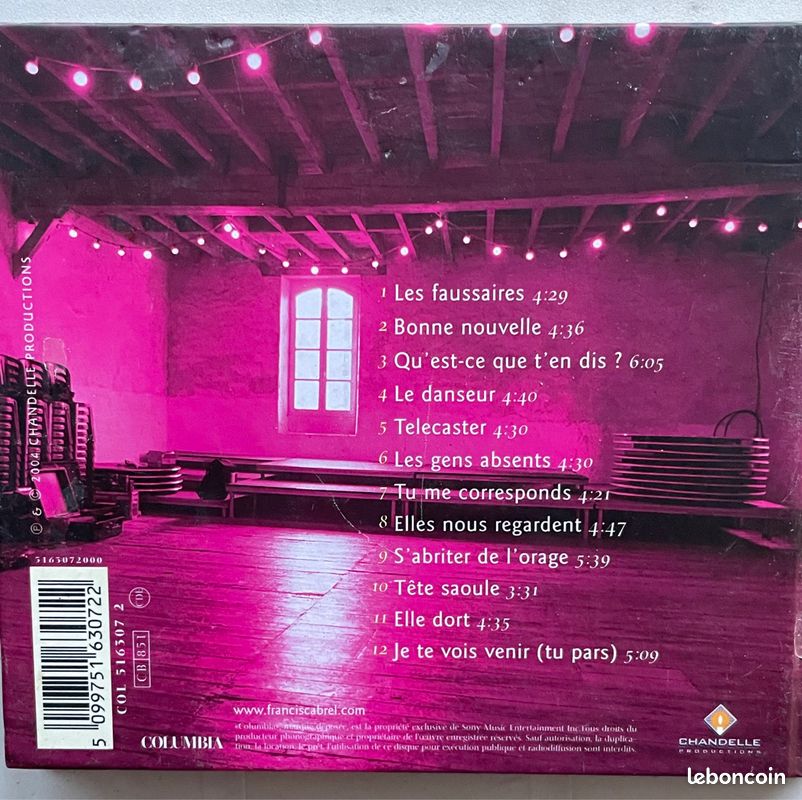 Cd Francis Cabrel - les beaux dégâts (image 2)