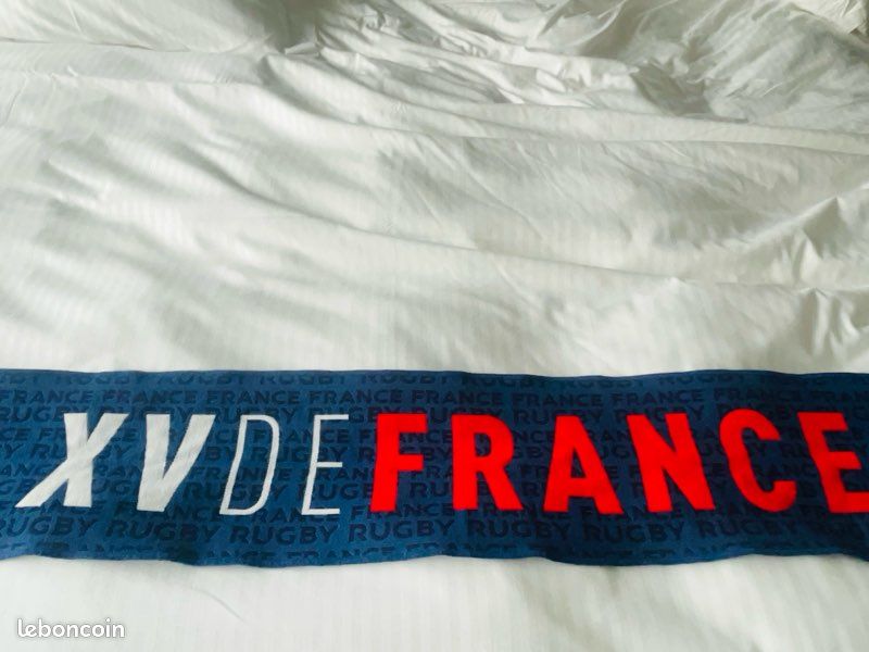 Écharpe Supporter France Foot/rugby – 1,35m – Sans Drapeau, Fanion Bleu