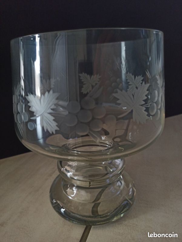 Coupe de table verre gravé (image 1)