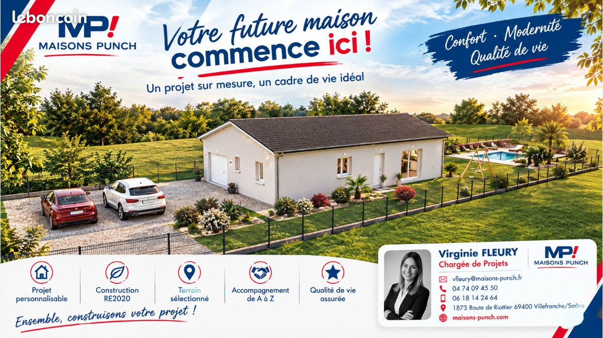 Maison 4 pièces 94 m² · à Ambérieu-en-Bugey · 94 m² · 340 500 €