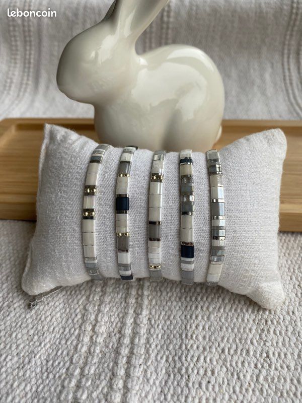 Bracelet fait main, en perles japonaises (image 9)