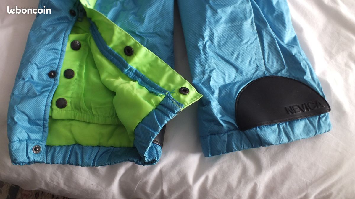 Combinaison De Ski Vintage NEVICA FS20 - Homme M, Vert Métallisé, Années 90 (État Neuf)