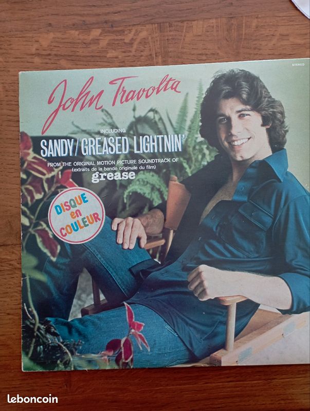 Disque 33 tours John Travolta bande originale du film grease disque vinyle  33 tours - CD - Musique, image size:603x800