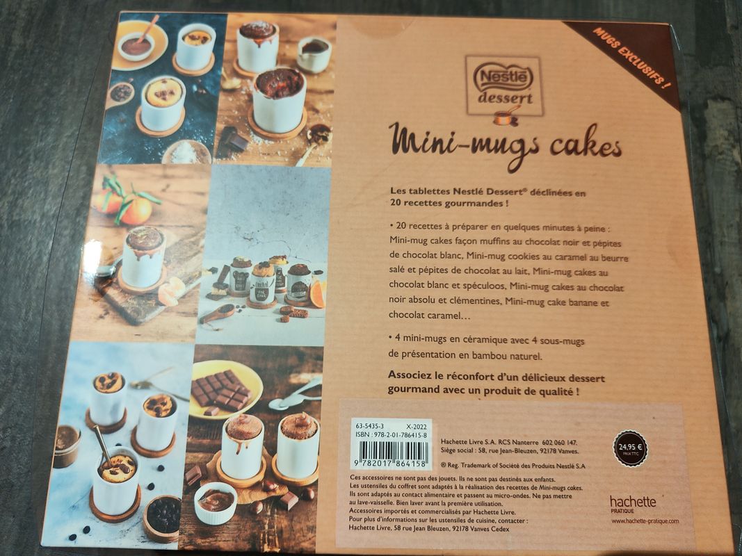 Coffret mini mug cakes Nestlé dessert