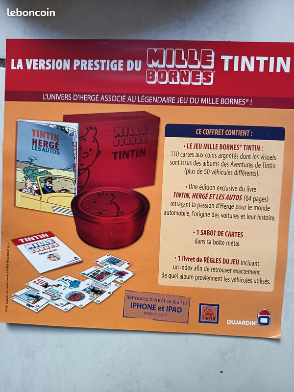 Mille Bornes Collector – Édition Tintin – Jeu De Société (occasion)