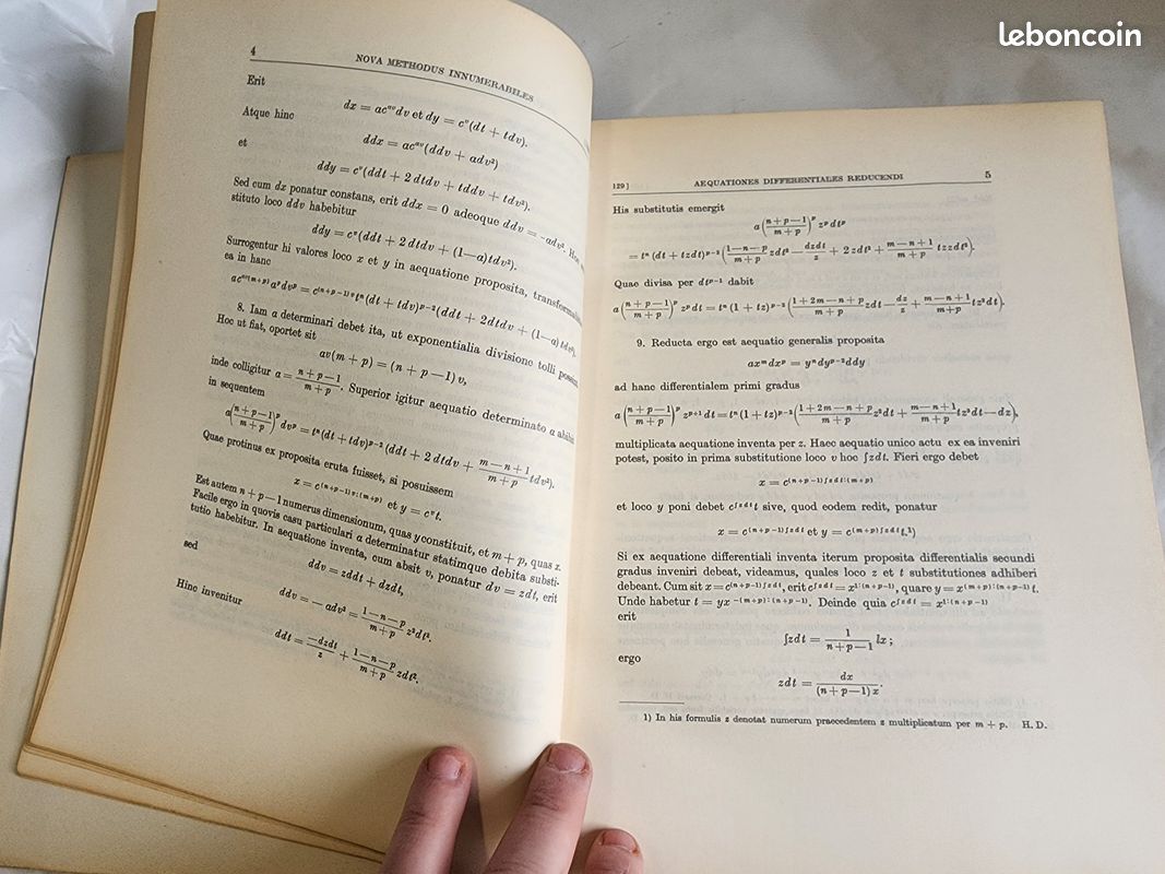 Livre Commentationes Analyticae - Leonhard Euler - Volumen Prius - 1936 (image 10)