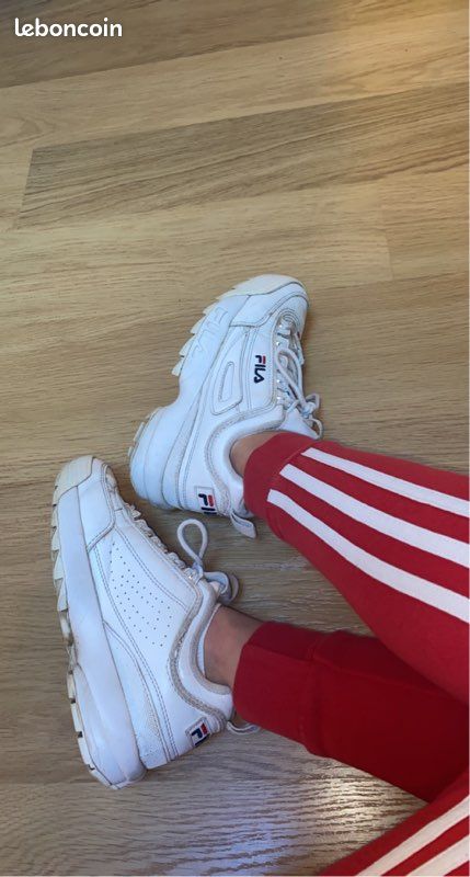 Fila Disruptor blanches (image 3)