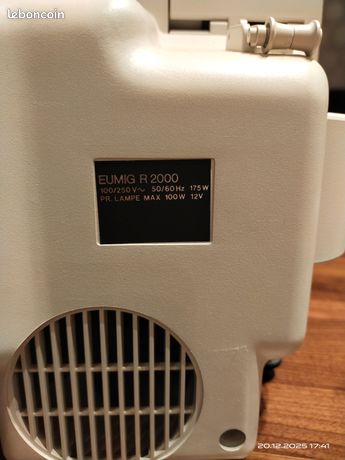 Projecteur Super 8 Vintage Eumig R2000 – Blanc – Fabriqué En Autriche – Fonctionne