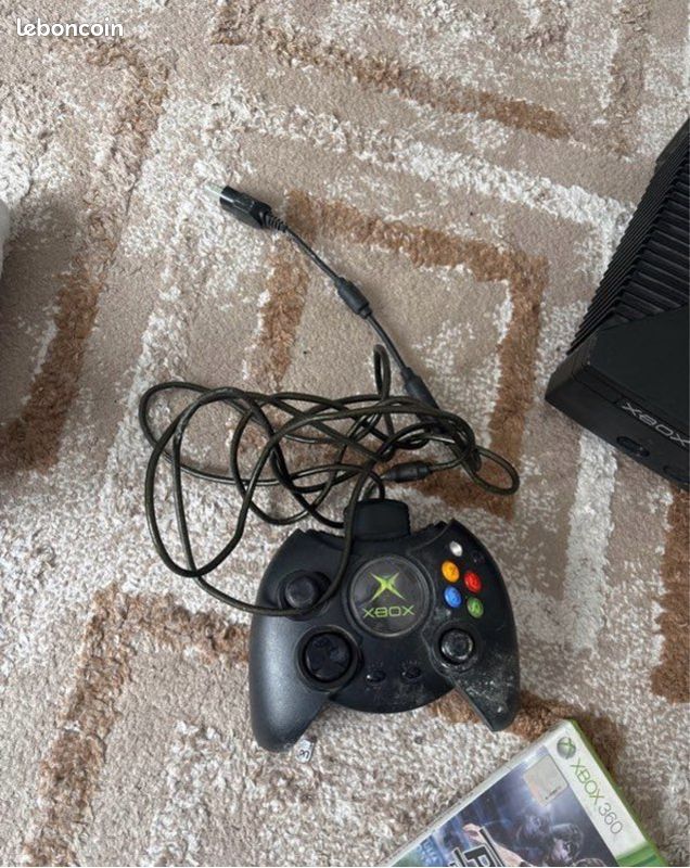X box avec manettes et jeux (image 5)