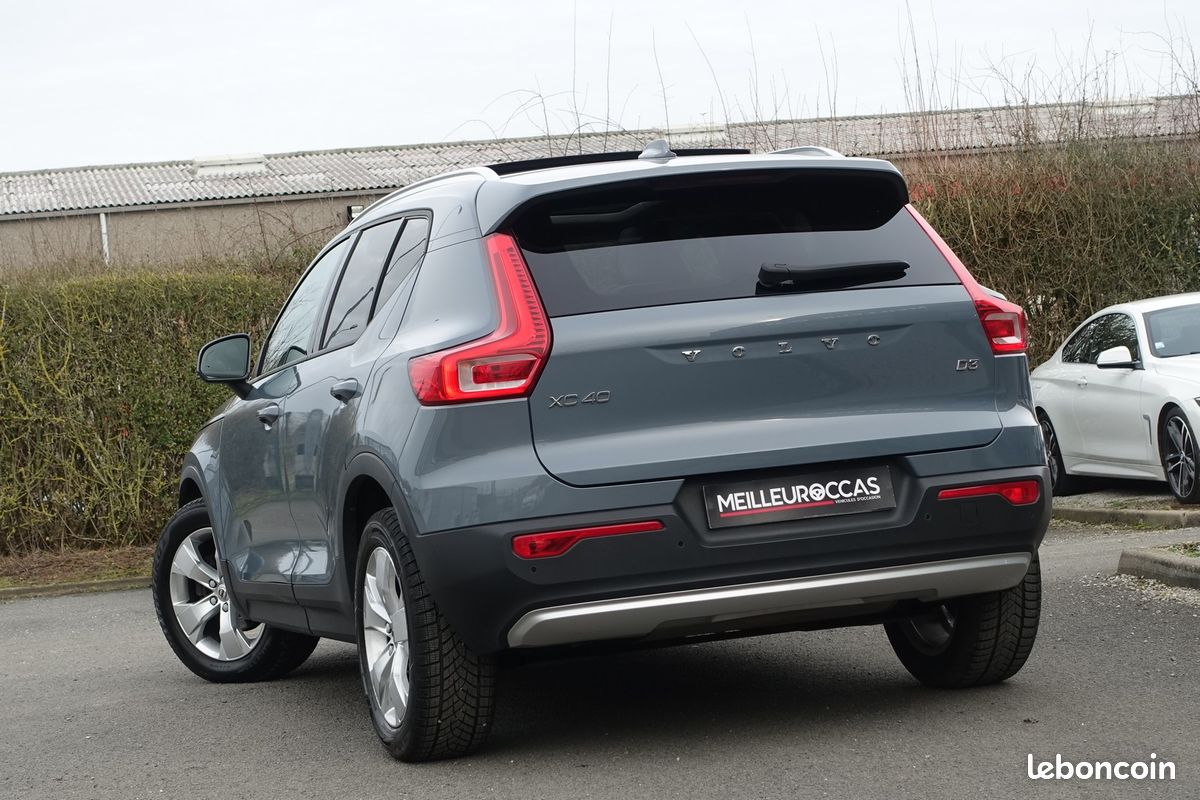XC40 D3 2.0 Geartronic 150ch Momentum Cuir/Gps Europe/Caméra de recul/Full LED/Accès confort/Régulateur/Carplay/Hayon électrique/1*Main/Garantie 12 mois (image 2)