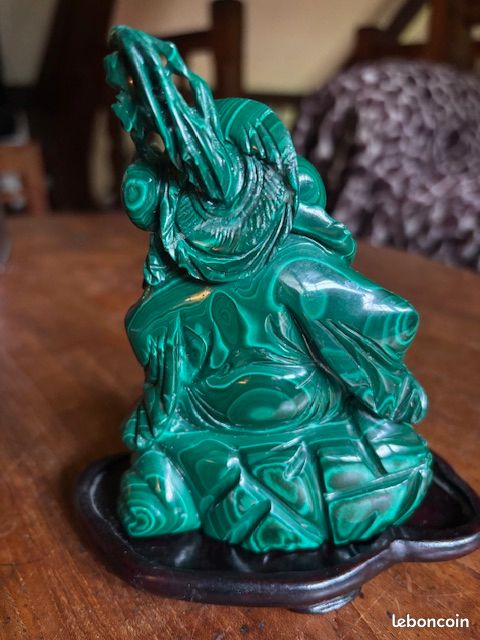 Bouddha rieur malachite (image 2)