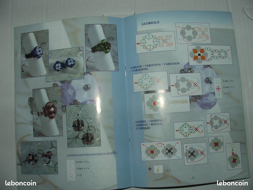 Création de bagues perles bijoux traduit en 4 langues (image 2)