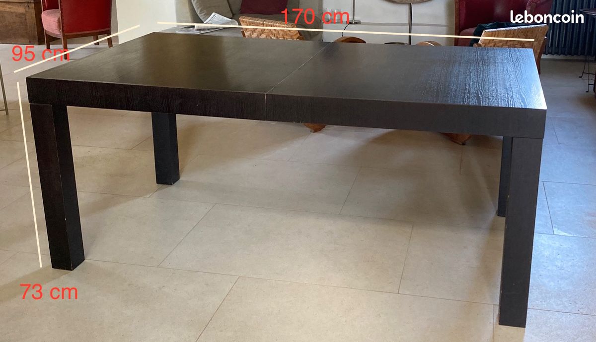Vente table avec rallonges de 170cm à 260cm (image 1)