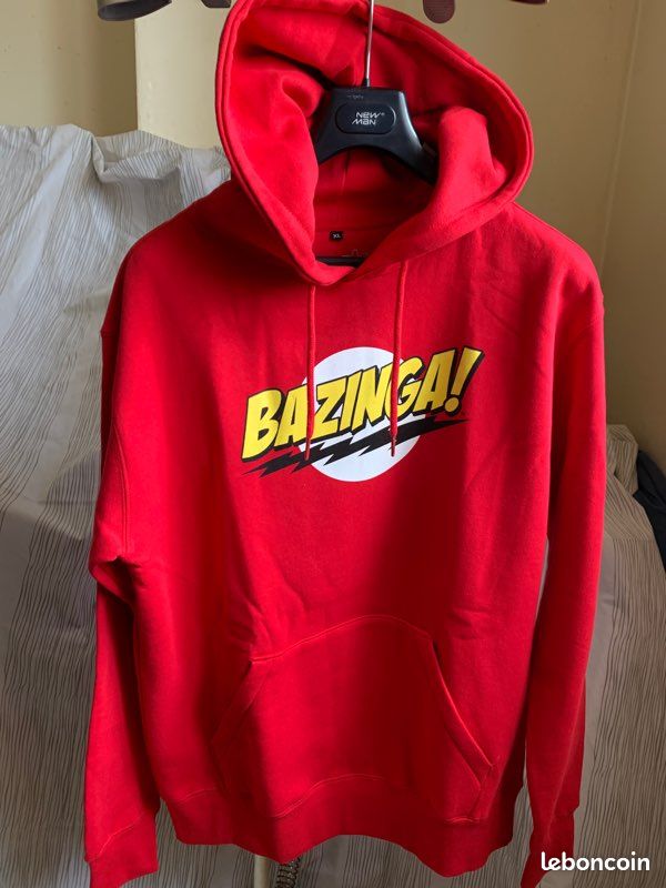 Sweat à Capuche Unisexe Rouge Taille XL Marque Keya, Occasion En Très Bon état